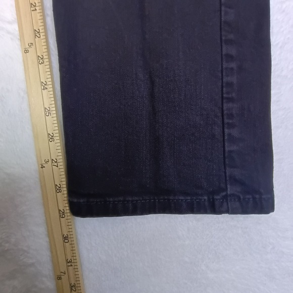 Levis 505 Regular Fit Mens Black Jeans Straight Leg Denim W36 L30 - Picture 8 of 13